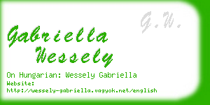 gabriella wessely business card